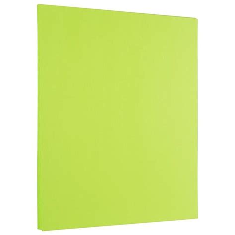 Jam Paper Jam Paper Colored 24lb Paper 85 X 11 Ultra Lime Green