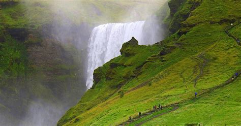 The Spectacular Skógafoss Waterfall In South Iceland And