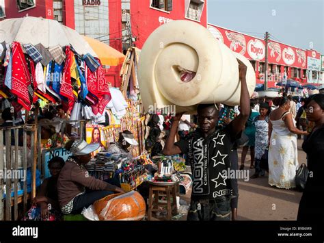 Western Africa Central Ghana Kumasi Kejita Market Is The Largest Market