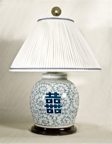 Blue And White Ginger Jar Lamp