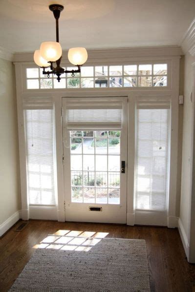 26 Various Sidelight Window Treatments Completed With Appealing