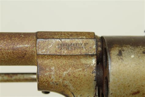 French Belgian Liege Lefaucheux Pinfire Revolver Antique Firearms 007