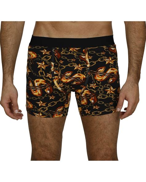 Fun Boxers Mens Boxer Shorts Male Gold Plated Size L