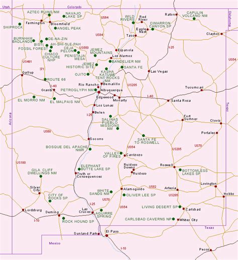 Map Of Northern New Mexico And Southern Colorado Secretmuseum