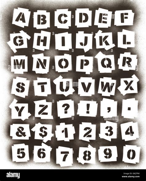 Alphabet Stencil Hi Res Stock Photography And Images Alamy