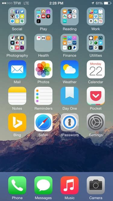 For example, just after updating to the new os, mine included recently added, utilities, productivity & finance, social, creativity, information & readings, games, entertainment, health & fitness. Organizing Your iPhone Homescreen - TechDissected