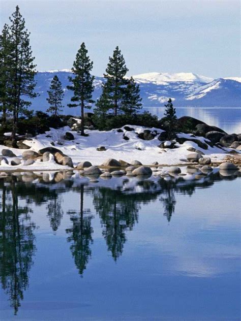 Free Download Lake Tahoe In Winter Nevada 1920x1080 For Your Desktop