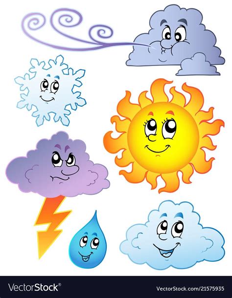 Cartoon Weather Images Vector Illustration Download A Free Preview