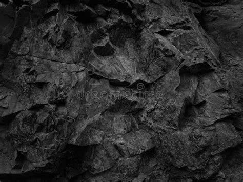 Black Rock Background Dark Gray Stone Backdrop Mountain Texture