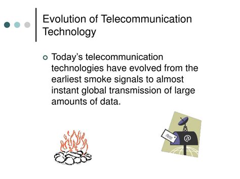 Ppt The Evolution Of Telecommunications Technology And Policy
