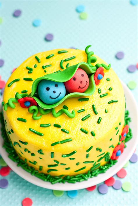 Twins Birthday Cake Two Peas In A Pod Cakewhiz