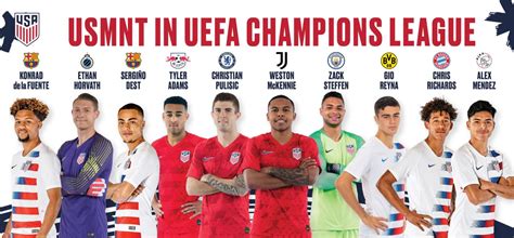 Ten USMNT players featured on UEFA Champions League rosters - SoccerWire