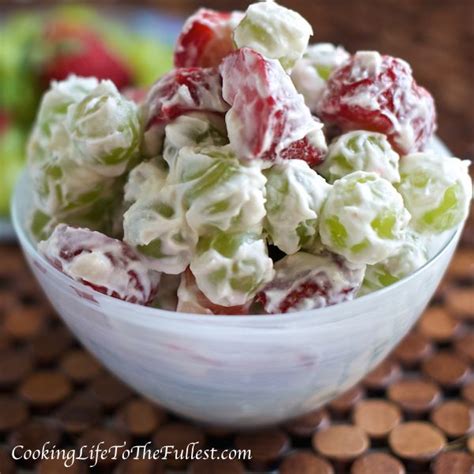 Grape Salad With Strawberries Cooking Life To The Fullest Recipe