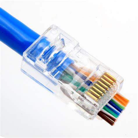 Rj45 Connectors Cat5 8p8c Ethernet Network Plug High Performance 2 Pro