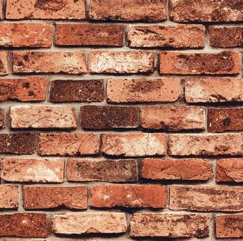 Red Stone Brick Wallpaper Etsy Brick Wallpaper Red Brick Wallpaper
