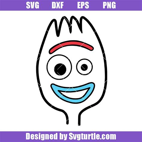 Forky Face Svg, Toy Story Svg, Eps, Dxf, Png Cutfiles, Forky Cutfile