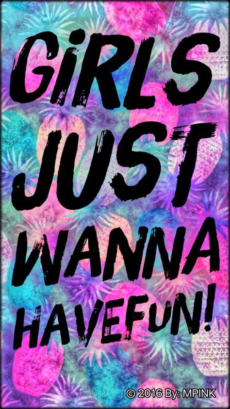 © 2016 Girls Just Wanna Have Fun Colorful Pineapple
