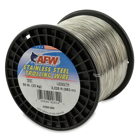 American Fishing Wire Stainless Steel Trolling Wire 50 Pound Test0