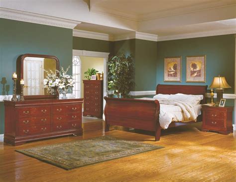 Maybe you would like to learn more about one of these? Dijon Martini Cherry Wood Metal Glass Master Bedroom Set ...
