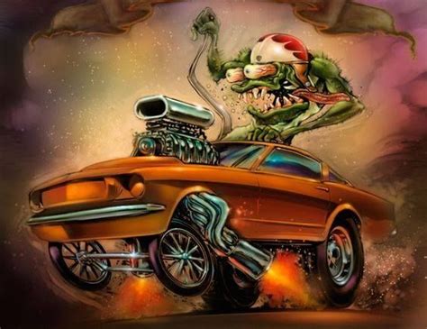 Pin By William Janes On Automania Art Cars Rat Fink Ed Roth Art