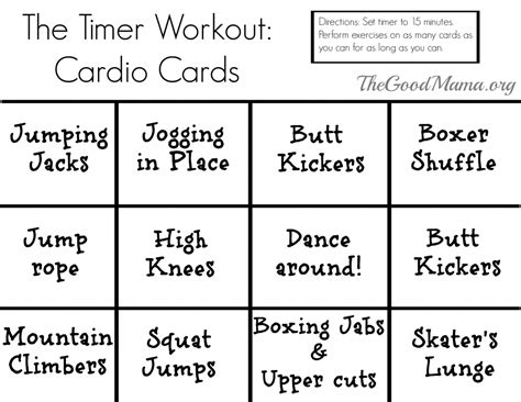 Check spelling or type a new query. Printable Exercise Cards | room surf.com