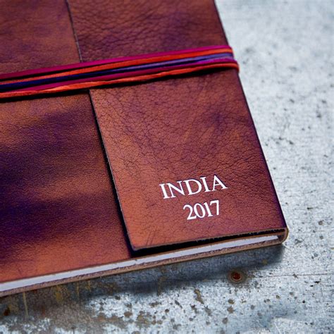 Personalised Distressed Coloured Leather Photo Album By Paper High