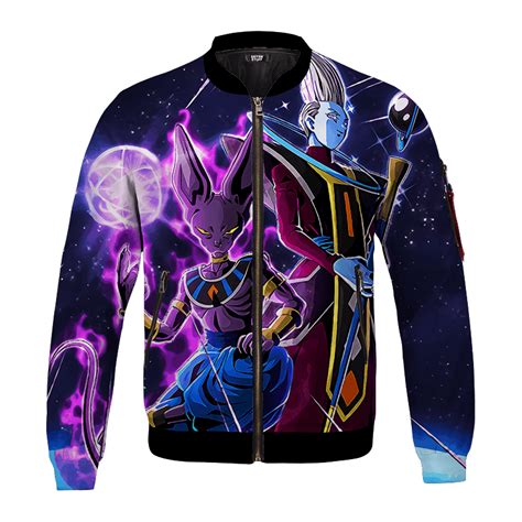 Maybe you would like to learn more about one of these? Dragon Ball Z Beerus And Whis Awesome Bomber Jacket - Saiyan Stuff
