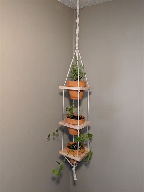 Hanging Plant Shelves Indoor Planters Etsy Hanging Plants Plant