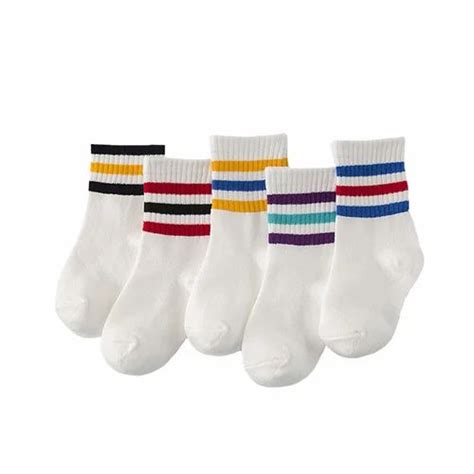 Customized High Class School Logo Cotton Socks Manufacturer In Delhi India Arihant Hosiery