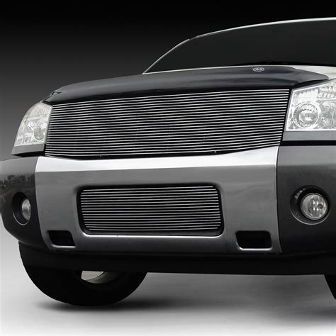 T Rex® Nissan Titan 2004 2015 1 Pc Horizontal Polished Billet Grille