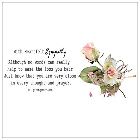 Sympathy Card Messages With Heartfelt Sympathy