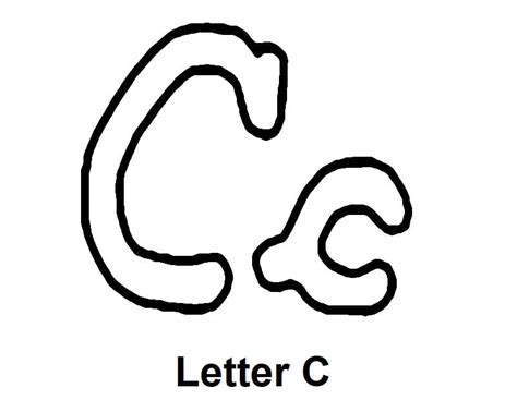 Cursive Alphabet Letter C Coloring Page Download Print Or Color