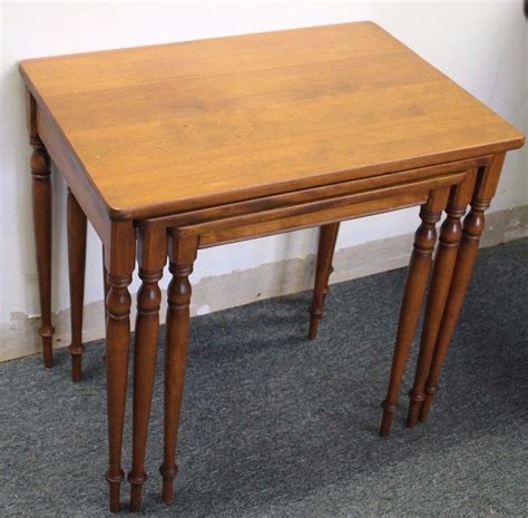 Ethan Allen Heirloom Nesting Tables Nesting Tables Table Dining Table