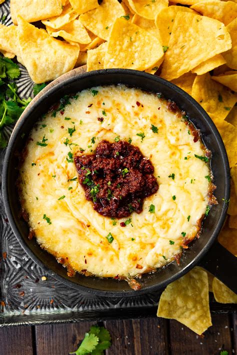 Mexican Queso Fundido Recipe Spicy Chorizo Dip Oh Sweet Basil