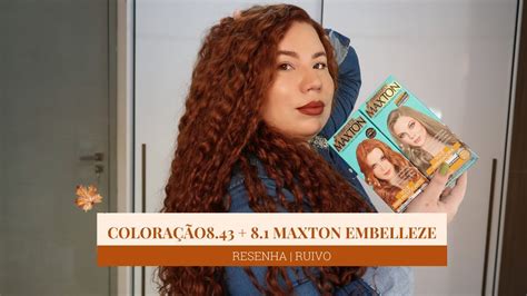 ColoraÇÃo Maxton 843 81 Embelleze Ruivo Acobreado Dourado Nude Erika Cibelle Youtube
