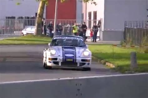 Porsche 911 Rsr In Bizarre Terrifying Rally Crash