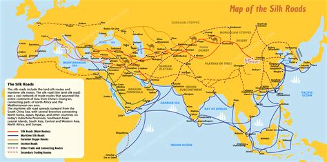 Silk Road Maps 2022 Useful Map Of The Ancient Silk Road Routes Silk