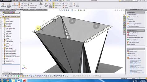 Solidworks New In 2015 Sheet Metal Youtube