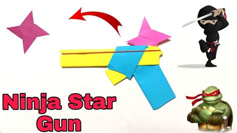 How To Make A Paper Gun That Shoots Ninja Stars With Trigger