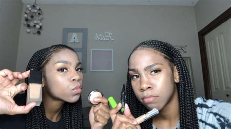 Attempting To Do Our Makeup First Time Youtube