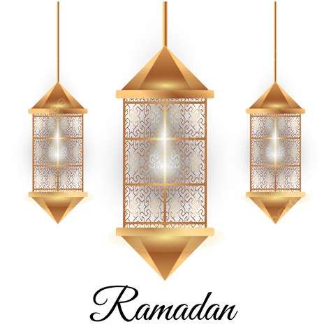 Gambar Golden Textur Islamic Ramadhan Vector Ramadan Lentera Lantarn