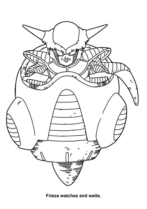 Frieza From Dragon Ball Z Coloring Page Ball Z Coloring Page Page For