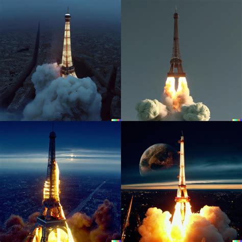 Launching The Eiffel Tower Into Space Rdalle2