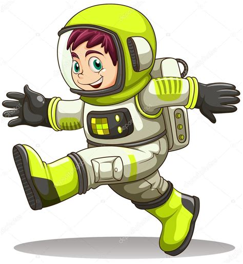 A Happy Astronaut ⬇ Vector Image By © Blueringmedia Vector Stock 50846311