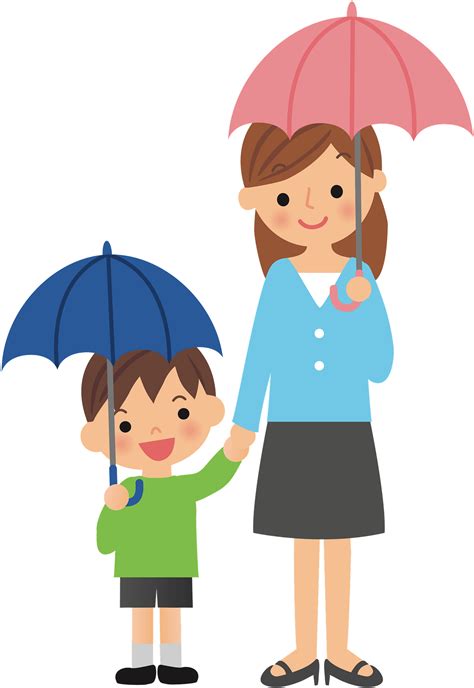 Kid With Umbrella Drawing Clipart Full Size Clipart 5340295