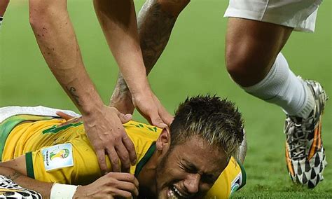 Neymar Jr Injury Video Watch World Cup Ending Foul On Brazil Super Star Neymar Dreams Of