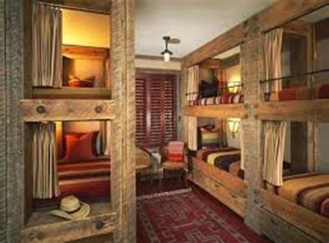 Pin By Emily Webb On Cabin Retreat Bunk House Rustic Bunk Beds Home