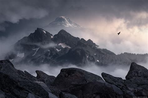 Far Over The Misty Mountains Cold Mount Adams Washington 1800x1200