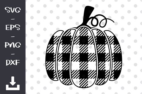 Halloween Buffalo Plaid Pumpkin Illustration Par Wanchana365 · Creative
