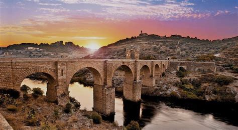 Roman Bridge In Alcántara Extremadura Spain After 19 Centuries You